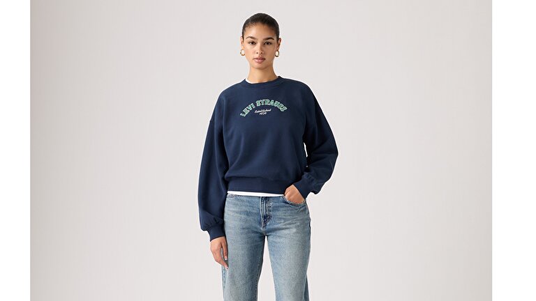 Graphic Vintage Boxy Sweatshirt