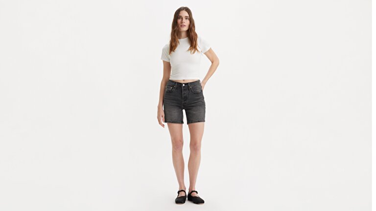 501® Mid Thigh Kadın Jean Şort