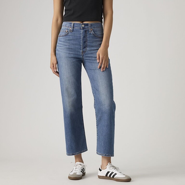 Ribcage Straight Ankle Kadın Jean Pantolon - Curious Cool