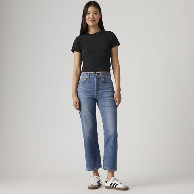 Ribcage Straight Ankle Kadın Jean Pantolon - Curious Cool