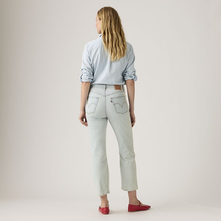 Ribcage Straight Ankle Lightweight Kadın Jean Pantolon - Basking Cool