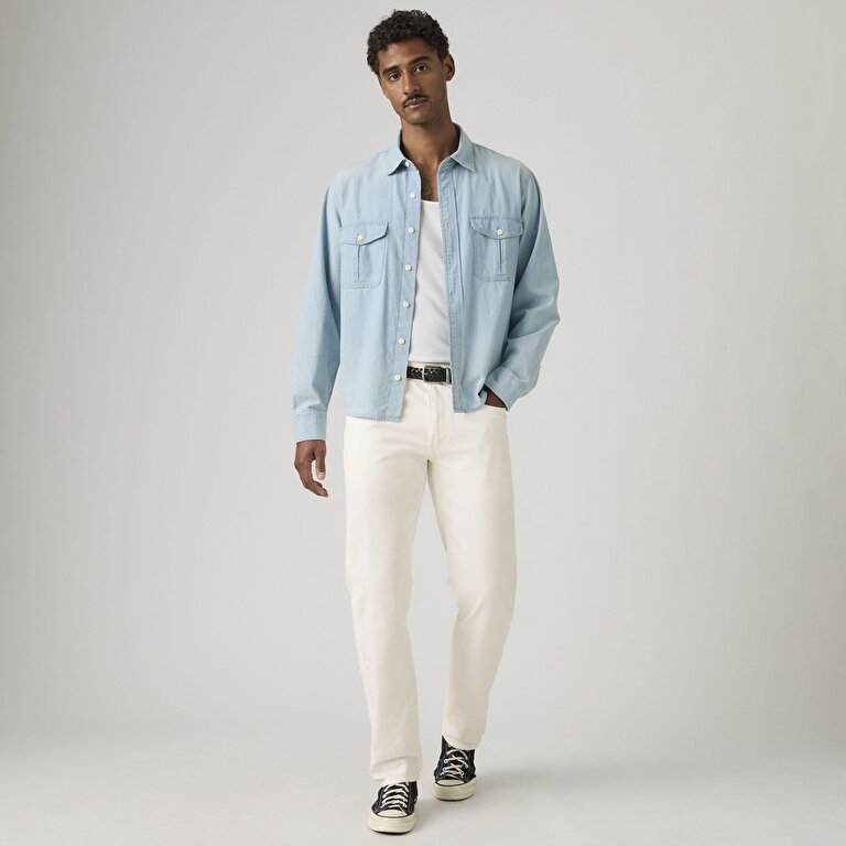 502™ Taper Erkek Jean Pantolon - White Paper