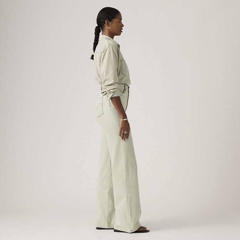 Ribcage Wide Leg Kadın Jean Pantolon