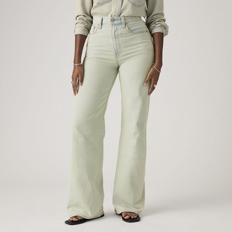 Ribcage Wide Leg Kadın Jean Pantolon