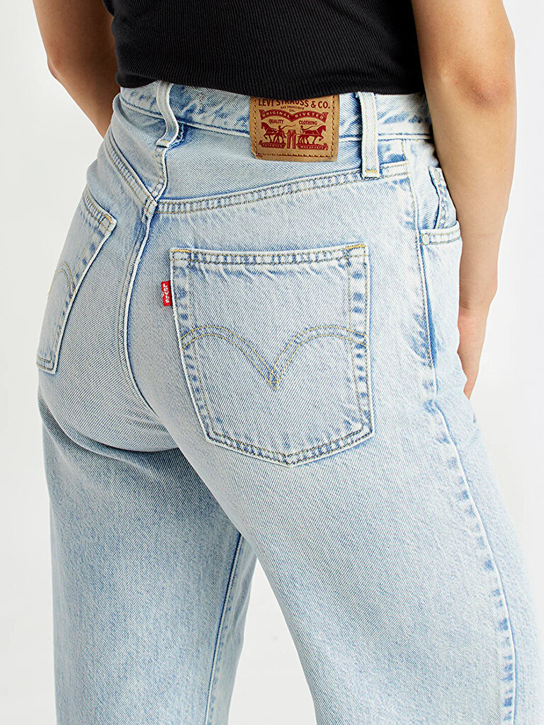 Ribcage Wide Leg Kadın Jean Pantolon