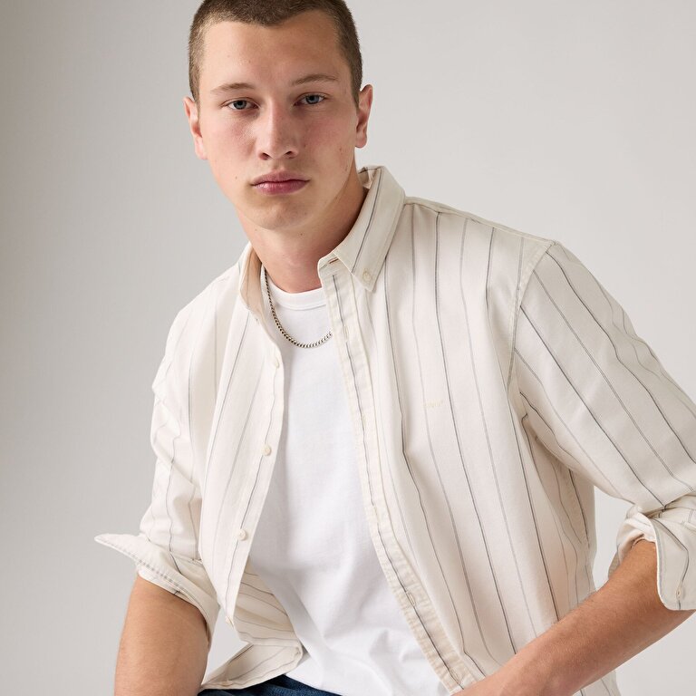 Authentic Button-Down Beyaz Gömlek