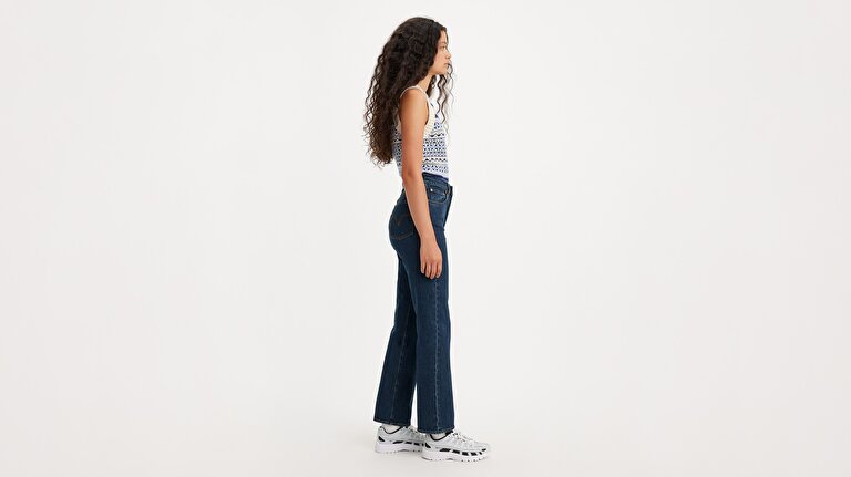 Ribcage Straight Ankle Kadın Jean Pantolon - Salsa Dark Stone