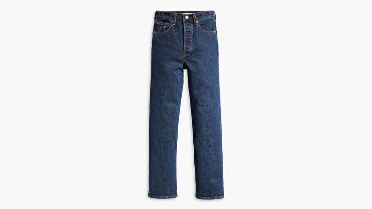 Ribcage Straight Ankle Kadın Jean Pantolon - Salsa Dark Stone