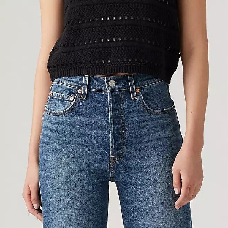 Ribcage Straight Ankle Kadın Jean Pantolon - My Honor No