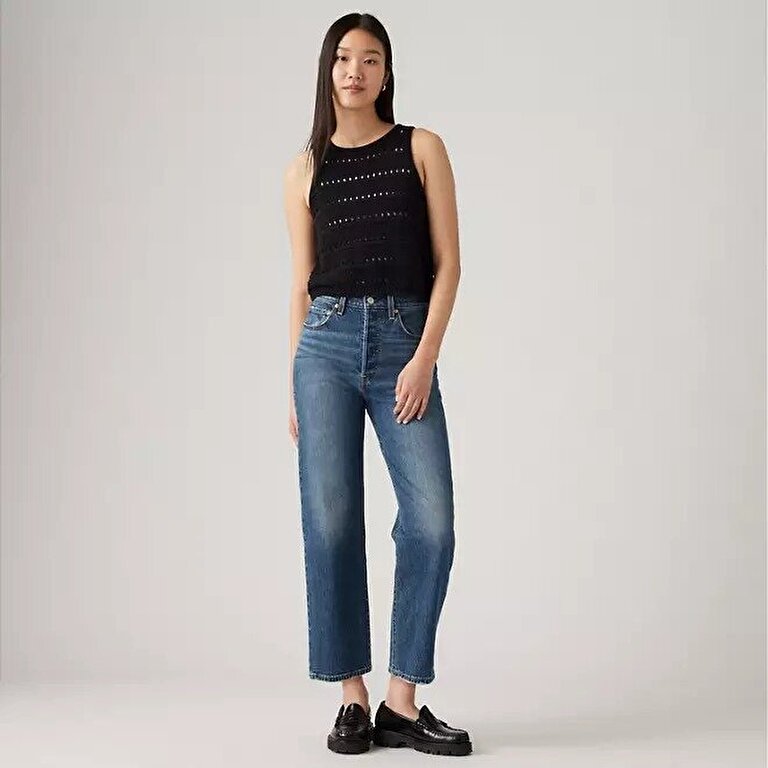 Ribcage Straight Ankle Kadın Jean Pantolon - My Honor No
