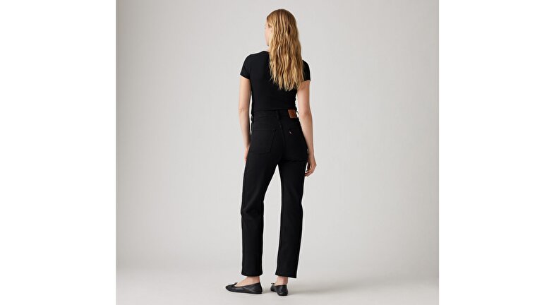 Ribcage Straight Ankle Kadın Jean Pantolon - Black Sprout