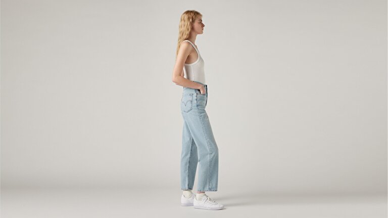 Ribcage Straight Ankle Kadın Jean Pantolon - Middle Road
