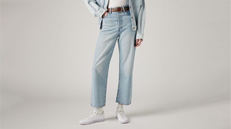 Ribcage Straight Ankle Kadın Jean Pantolon - Middle Road