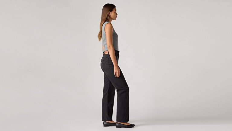 Ribcage Straight Ankle Kadın Jean Pantolon
