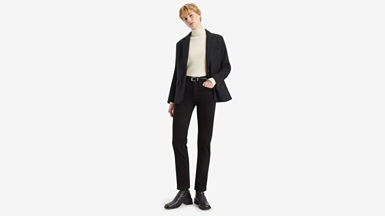724™ High Rise Straight Kadın Jean Pantolon - Midnight Gaze