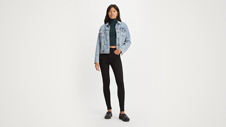 Mile High Super Skinny Kadın Jean Pantolon - Black Celestial