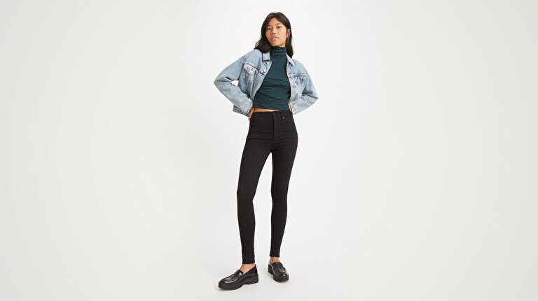 Mile High Super Skinny Kadın Jean Pantolon - Black Celestial