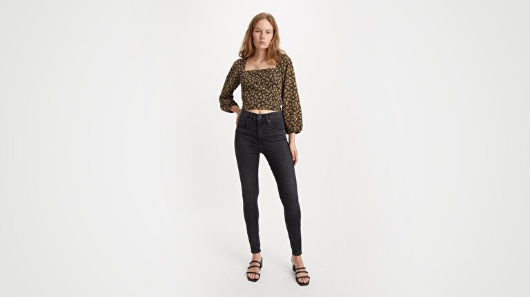 Mile High Super Skinny Kadın Jean Pantolon - Black Ground
