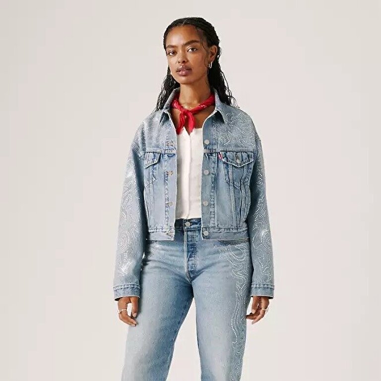 Shrunken '90s TruckerJean Ceket